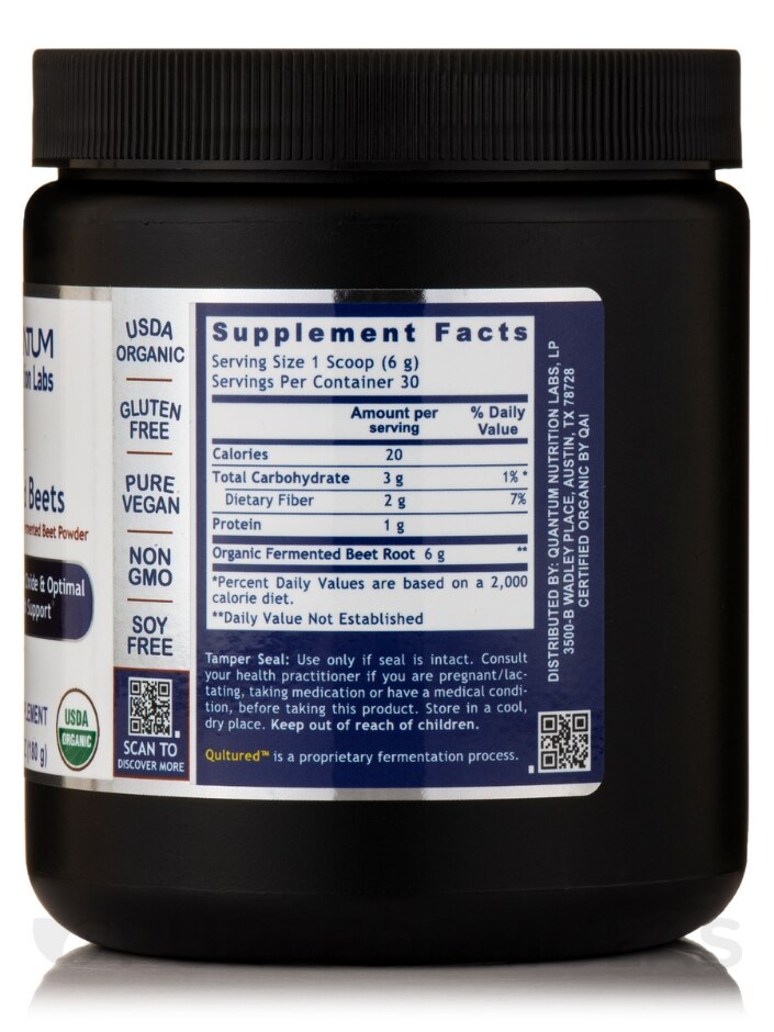Qultured™ Fermented Beets - 6.3 oz (180 Grams) - Alternate View 1