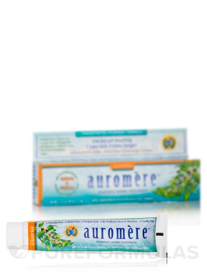 Ayurvedic Herbal Toothpaste - Licorice Minty Flavor - 4.16 oz (75 ml / 117 Grams) - Alternate View 1