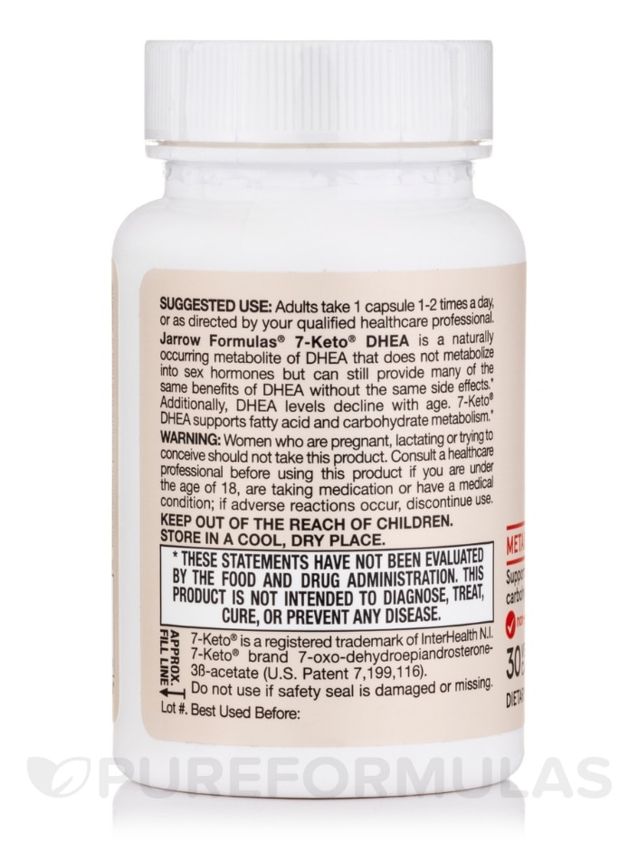 7-Keto DHEA 100 mg - 30 Capsules - Alternate View 2
