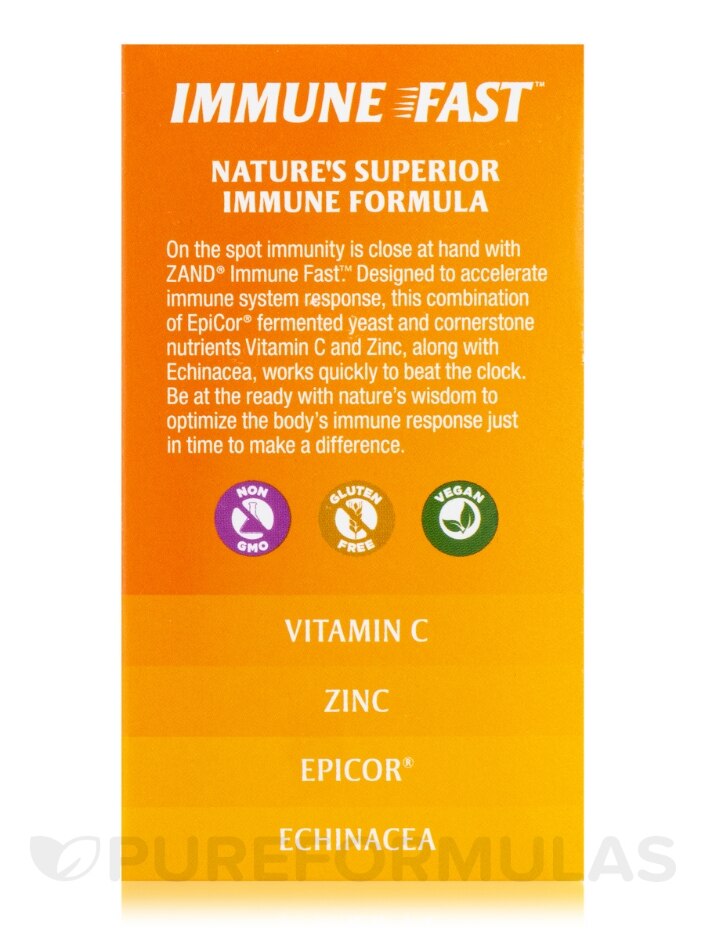 Immune Fast Zesty Orange Natural Flavor - 30 Chewable Tablets - Alternate View 6