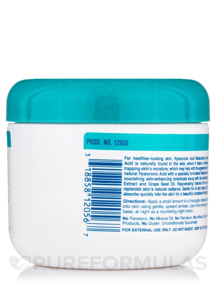 Hyaluronic Acid Moisturizing Cream - 4 oz (113 Grams) - Alternate View 2