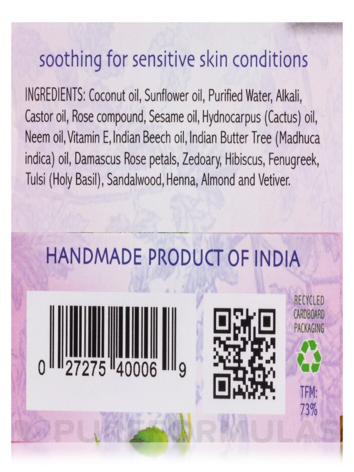 Ayurvedic Himalayan-Rose Soap - 2.75 oz (78 Grams) - Alternate View 5