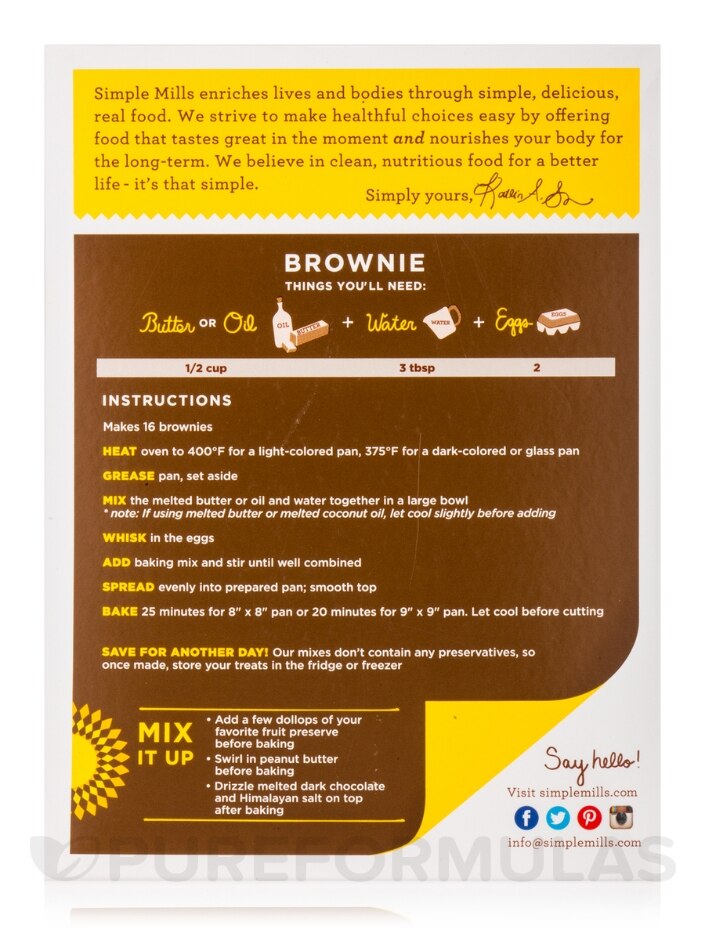 Almond Flour Brownie Mix - 12.9 oz (368 Grams) - Alternate View 3
