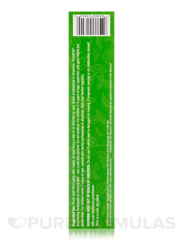PerioBrite® Toothpaste, Coolmint - 4 oz (113.4 Grams) - Alternate View 6
