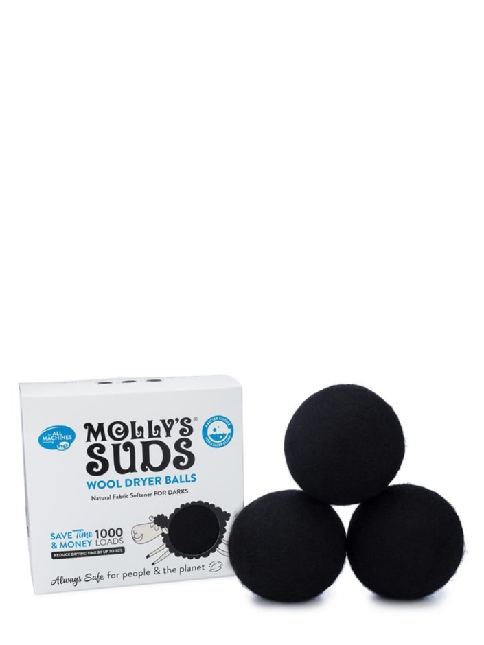Molly's Suds Wool Dryer Balls Black 3 Pk