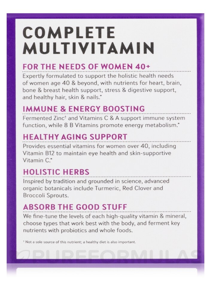 Every Woman's One Daily 40+ Multivitamin - 24 Vegetarian Tablets - Alternate View 9