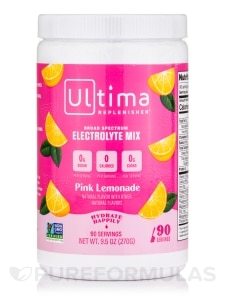 Electrolyte Hydration Powder, Pink Lemonade Flavor - 90 Serving Canister