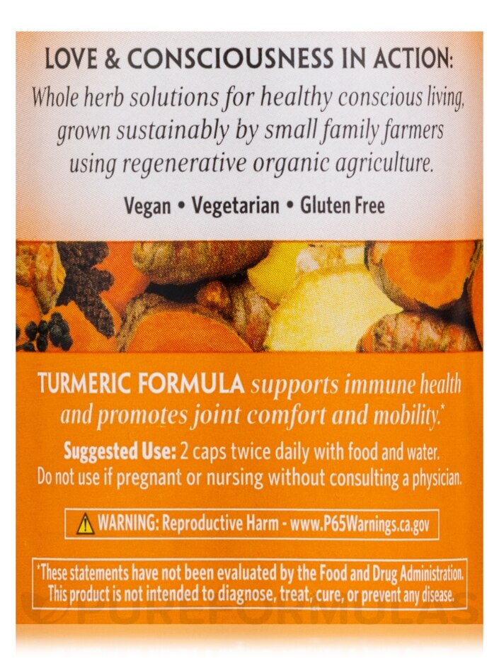 Turmeric Formula - 90 Vegetarian Capsules - Alternate View 4