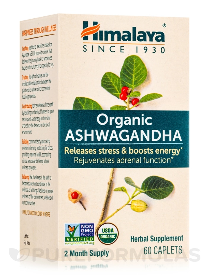 Organic Ashwagandha - 60 Caplets