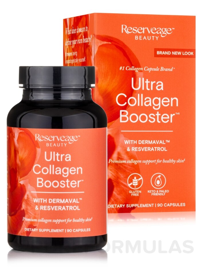 Ultra Collagen Booster™ with Dermaval™ & Resveratrol - 90 Capsules - Alternate View 1