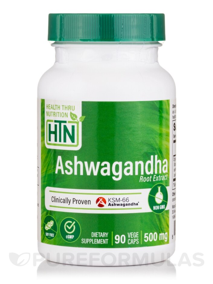 Ashwagandha KSM-66 500 mg - 90 VegeCaps