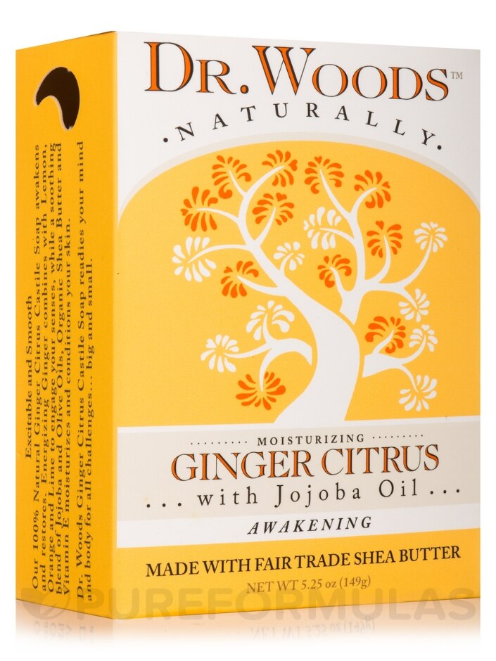 Bar Soap - Moisturizing Ginger Citrus with Jojoba Oil - 5.25 oz (149 Grams)