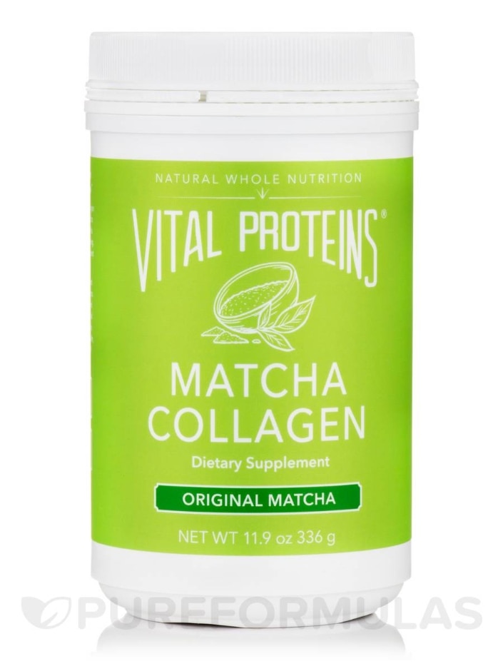 Matcha Collagen, Original - 11.9 oz (336 Grams) - Vital Proteins