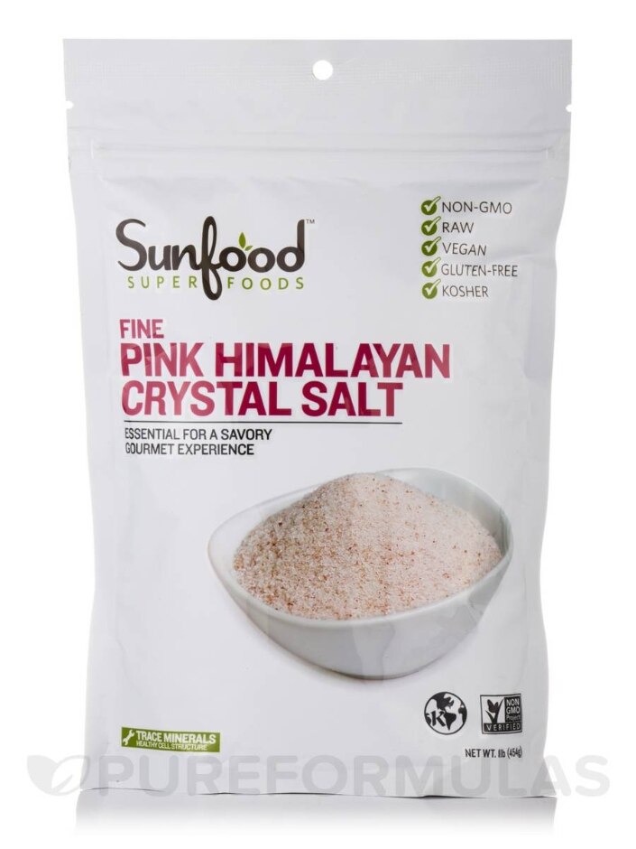Fine Pink Himalayan Crystal Salt - 1 lb (454 Grams)