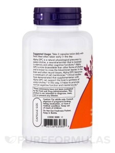Alpha GPC 300 mg - 60 Veg Capsules - Alternate View 2