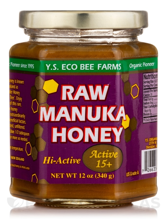 Raw Manuka Honey (Active 15+) - 12 oz (340 Grams)