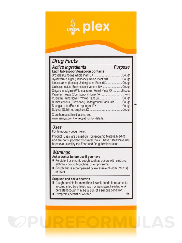 Drosera Plex Cough Syrup - 6.1 fl. oz (180 ml) - Alternate View 4