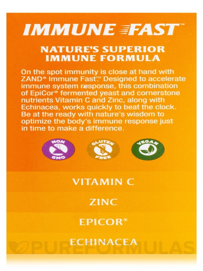 Immune Fast Zesty Orange Natural Flavor - 30 Chewable Tablets - Alternate View 9