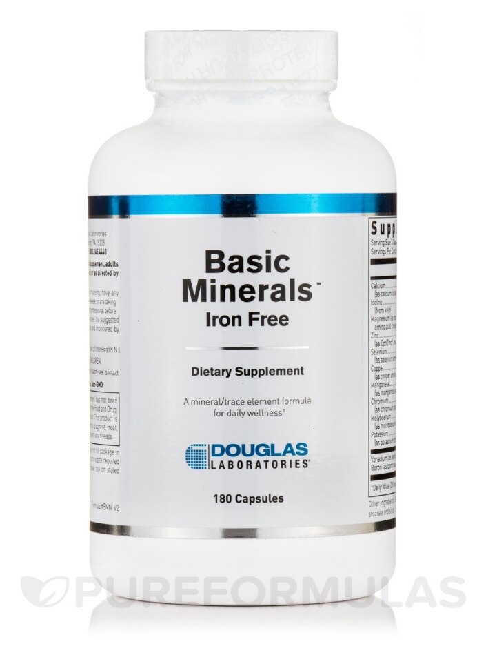 Basic Minerals™ (Iron-Free) - 180 Capsules