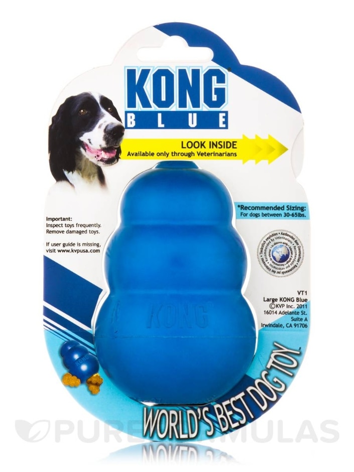 KONG® Blue Toy for Large Dogs (30-65 lbs / 15-30 kg) - 1 Count