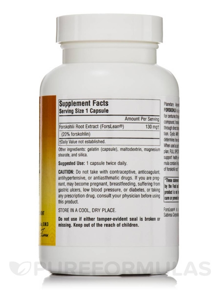 Full Spectrum Forskohlii 130 mg - 120 Capsules - Alternate View 1