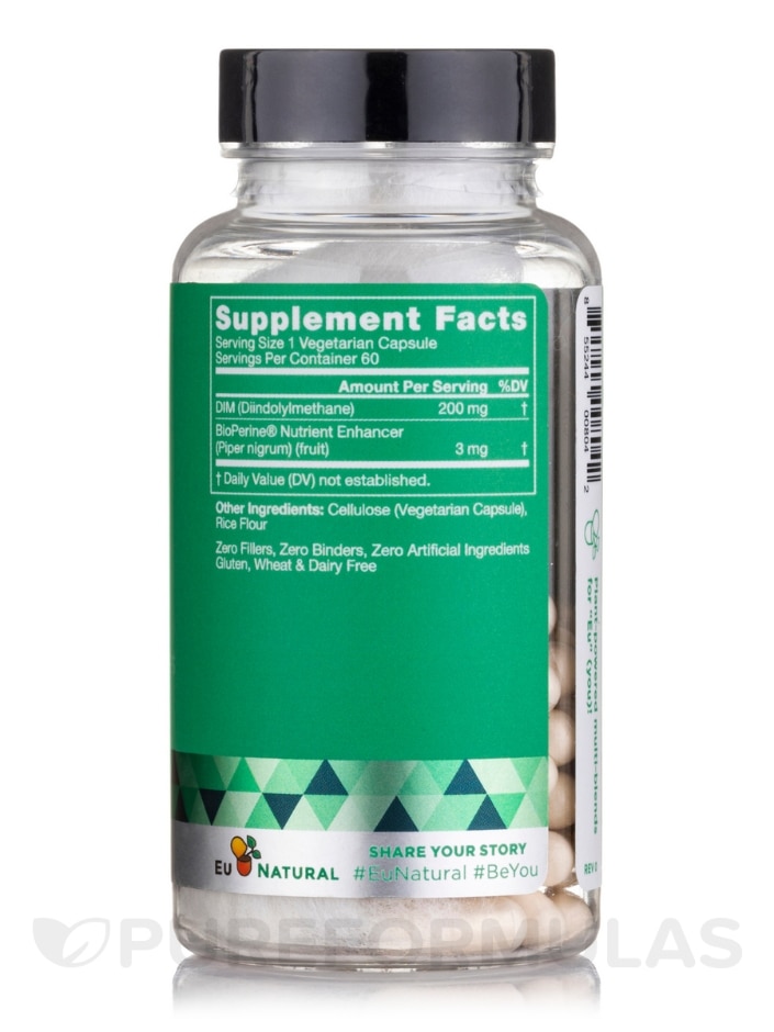 DIM Pure 200 mg Estrogen Balance - 60 Vegetarian Capsules - Alternate View 1
