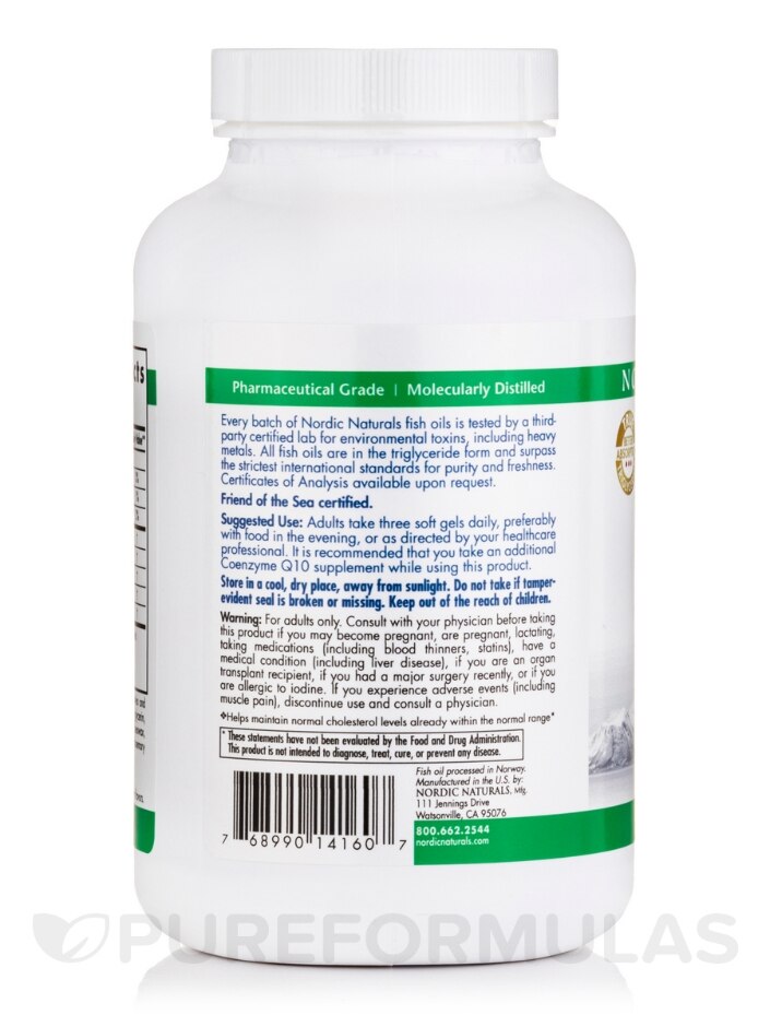 ProOmega® LDL 1000 mg - 180 Soft Gels - Alternate View 2