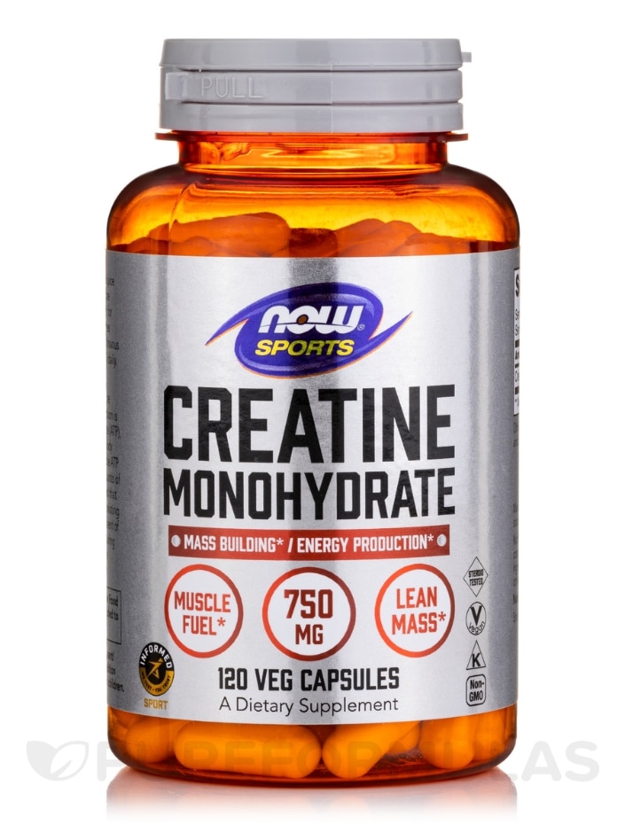 NOW® Sports - Creatine Monohydrate 750 mg - 120 Capsules