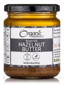 Organic Roasted Hazelnut Butter - 8.8 oz (250 Grams)