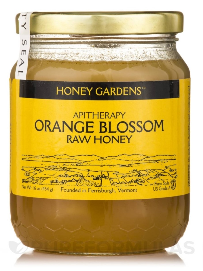 Raw Honey | Orange Blossom - 16 oz (454 Grams)