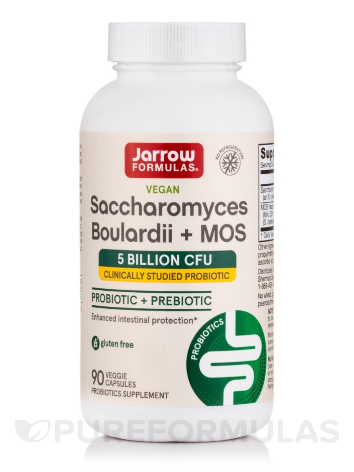 Saccharomyces Boulardii + MOS 5 Billion CFU - 90 Veggie Caps