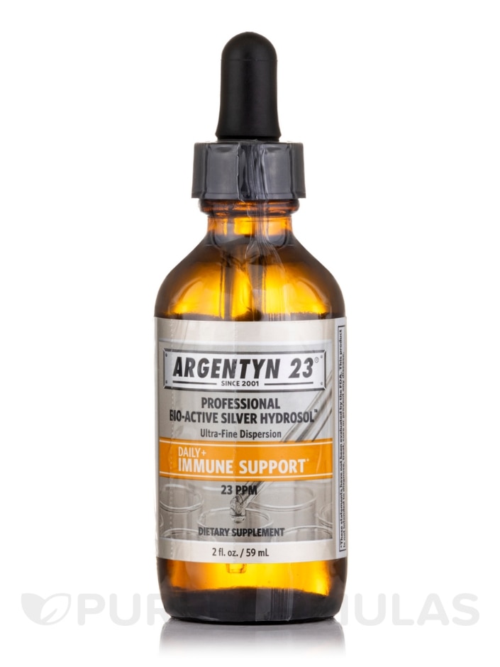 Professional Bio-Active Silver Hydrosol 23 ppm - Immune Support - 2 fl. oz (59 ml) Dropper-Top Bottle
