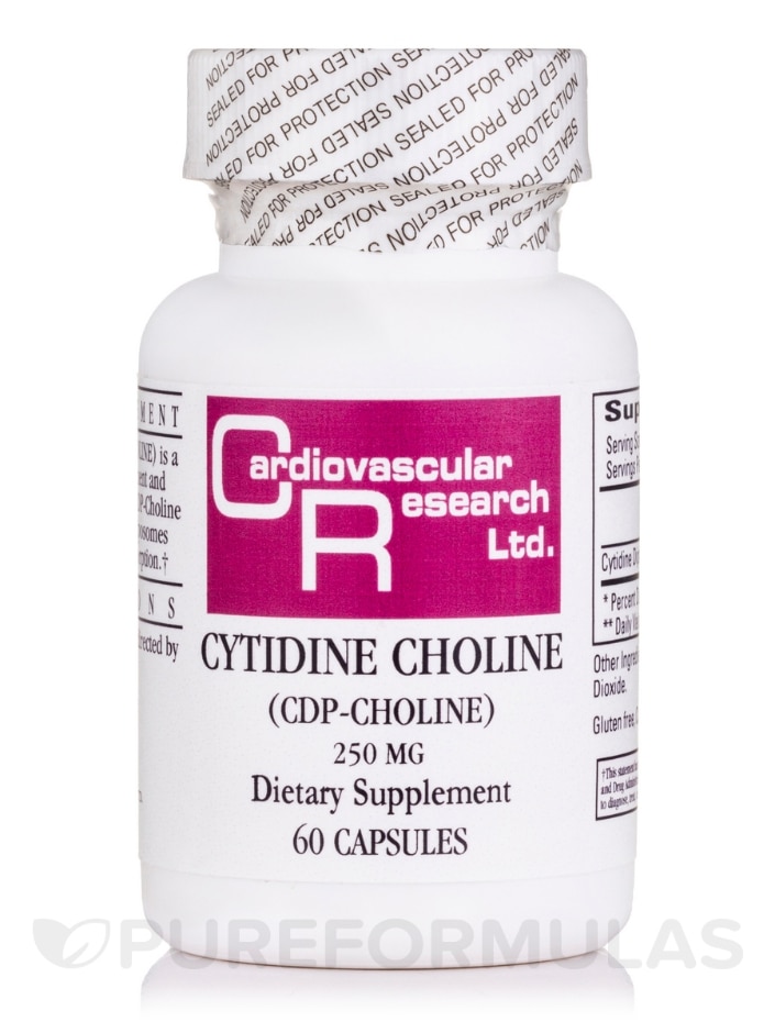 Cytidine Choline (CDP-Choline) 250 mg - 60 Capsules