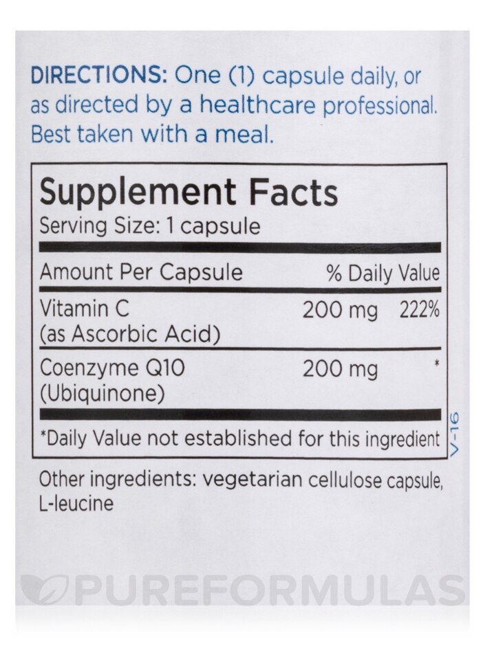 CoQ10 200 mg - 60 Capsules - Alternate View 3
