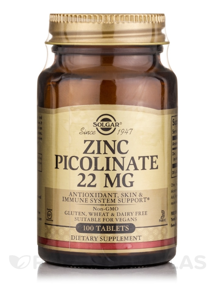 Zinc Picolinate 22 mg - 100 Tablets