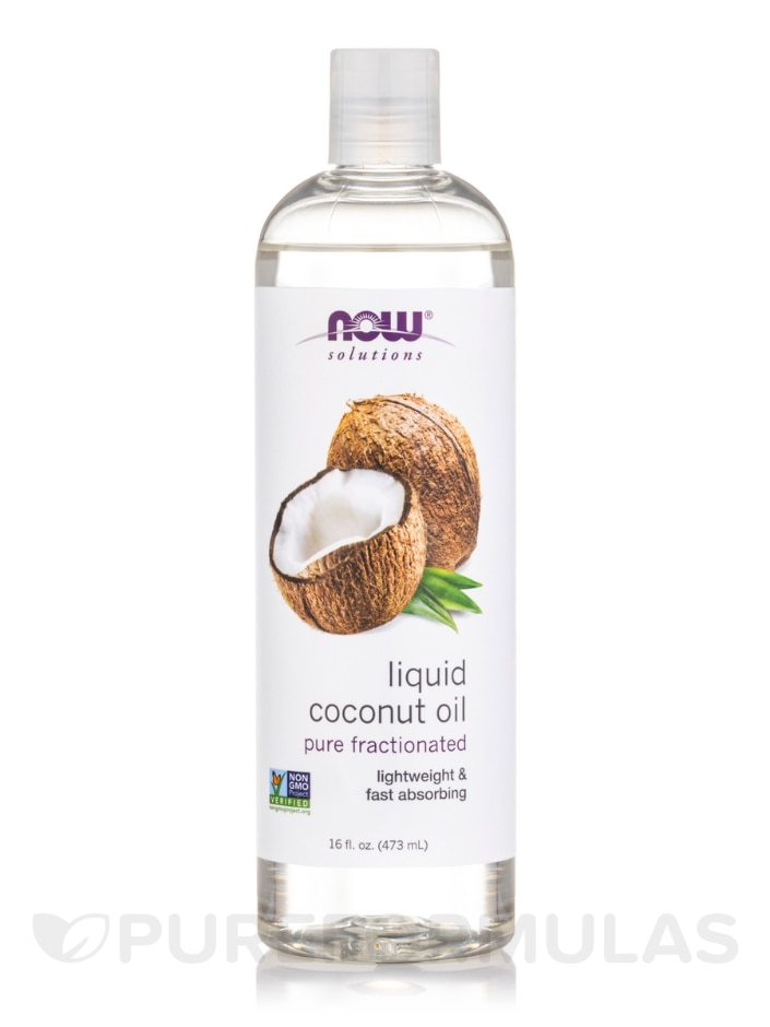 NOW® Solutions - Liquid Coconut Oil - 16 fl. oz (473 ml)