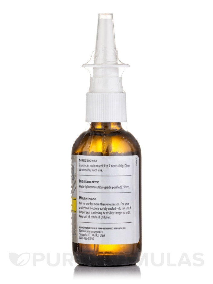 Professional Bio-Active Silver Hydrosol 23 ppm - Sinus Relief - 2 fl. oz (59 ml) Nasal Spray - Alternate View 1