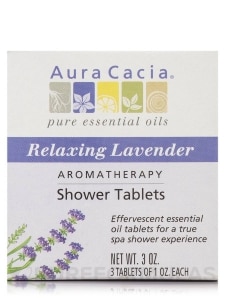 Relaxing Lavender Shower Tablets - 3 oz (3 Tablets of 1 oz Each)