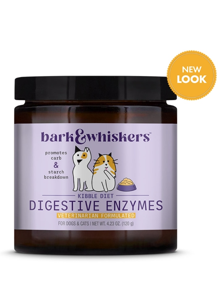 Digestive Enzymes for Cats & Dogs - Kibble Diet - 4.23 oz (120 Grams)