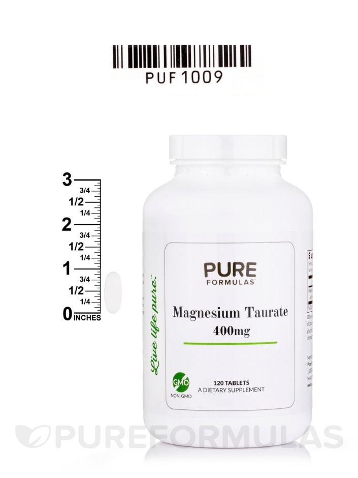 Magnesium Taurate 400 mg - 120 Tablets - Alternate View 6